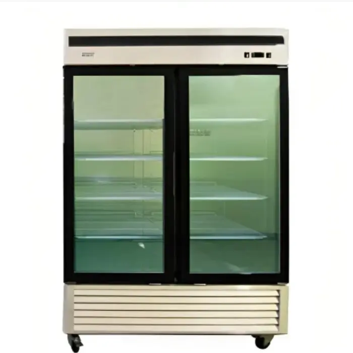 بانكول ثلاجة عرض 2باب زجاج - ستيل MCF8707 بانكول ثلاجة عرض