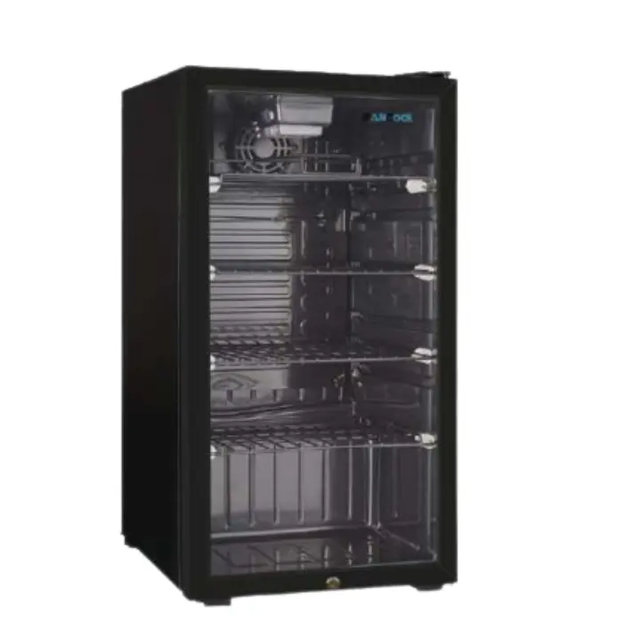 بانكول ثلاجة عرض 1باب زجاج - أسود LSC105F (B) بانكول ثلاجة عرض