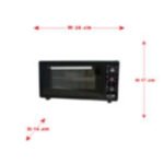 ارو فرن كهرباء صغير 45 لتر - اسود RO-45LFB