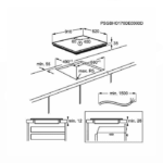 AEG بتوجاز مسطح بلت ان كهرباء 5عيون-90سم-ألماني HK955070FB
