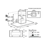 ⁦AEG شفاط المطبخ جزيرة - ستيل - 100سم DIE6180HM⁩ - الصورة ⁦2⁩