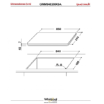 ويرلبول بتوجاز بلت ان غاز 90 سم اشعال ذاتي-ستيل Gmm94e20ixsa