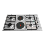 ويرلبول بتوجاز بلت ان غاز 90 سم اشعال ذاتي-ستيل Gmm94e20ixsa