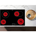 ويرلبول بتوجاز مسطح بلت ان 77 سم 4 شعلات-أسود Akt8360lx