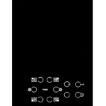 ويرلبول بتوجاز مسطح بلت ان 77 سم 4 شعلات-أسود Akt8360lx