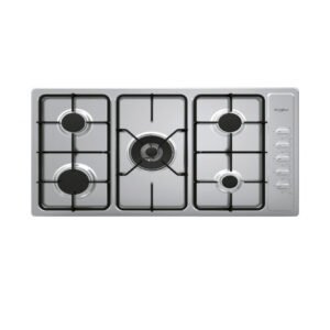 ويرلبول بتوجاز بلت ان غاز 90 سم - 5 شعلات - ستيل Gmm95t0ixsa