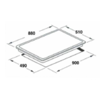 ماجيك لاين بتوجاز مسطح كهرباء بلت ان 90 سم - أسود MH9V6/SF