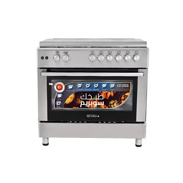 جنرال سوبريم فرن غاز 5 شعلات أوروبية 60×90 سم GsF9p50gf-ilf جنرال سوبريم فرن غاز