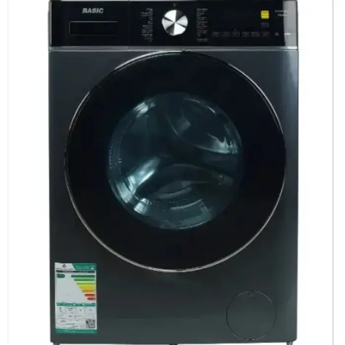 بيسك غسالة أتوماتيك 10 كيلو – تعبئة امامية – فضي Bawmf-mb10s بيسك غسالة