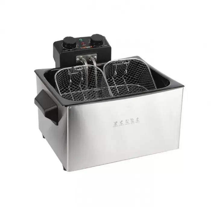 كولن قلاية عميقة 5 لتر 2000 وات - ستيل 816102012 كولن قلاية عميقة