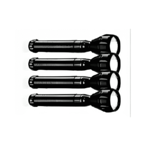 مصباح يدوي امبكس LED قابل للشحن 4 قطع كومبو - أسود