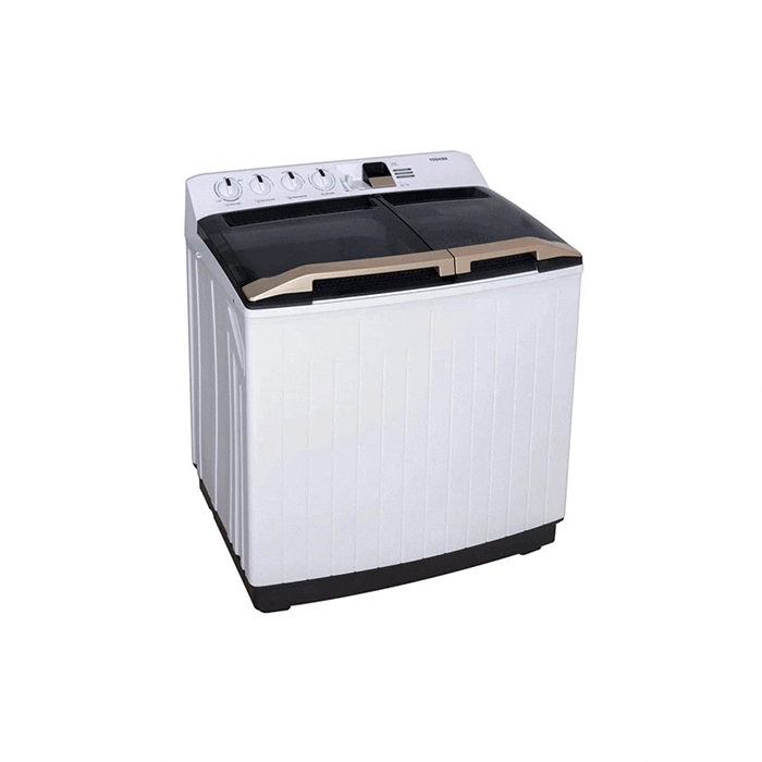 توشيبا غسالة حوضين 12 كيلو - أبيض Vh-K130Wbb(Ww)