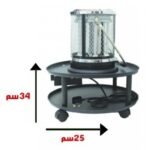 دفاية كهربائية نيو هاوس صحن مدور 2000 وات - اسود