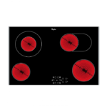 ويرلبول بتوجاز مسطح بلت ان 77 سم 4 شعلات-أسود Akt8360lx