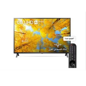 ال جي شاشة 55 بوصة سمارت LED - 4k UHD - اسود 55uq75006lg