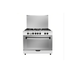 ارو فرن غازى 5 عيون امان كامل - 60*90 سم - فضي RO-9060GSF