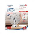 مروحة طاولة دوتس 12 بوصة 3 سرعة - فضي