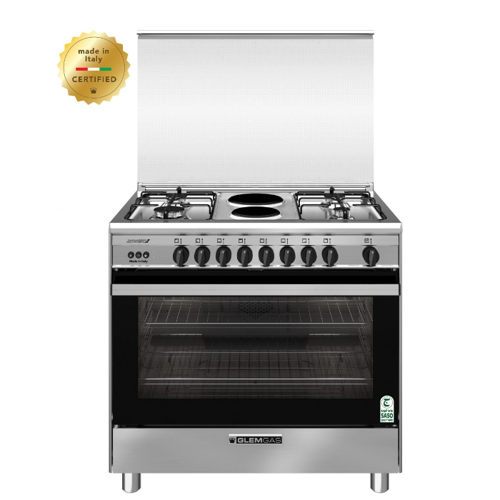 جليم فرن غاز 90 * 60 سم - إيطالي - ستيل Se966gifs