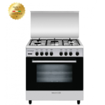 جليم غاز فرن 80 * 50 سم- 5 شعلات - إيطالي - ستيل Al857gifs