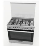 فرن غاز جليم غاز 90 * 60 سم مع مروحة - إيطالي - ستيل