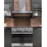 فرن غاز جليم غاز 90 * 60 سم مع مروحة - إيطالي - ستيل