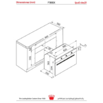 فرن بلت ان غاز جليم مع شواية 90 سم - إيطالي - ستيل