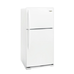 ثلاجة بابين ويرلبول 21 قدم مكسيكي - نو فروست - أبيض