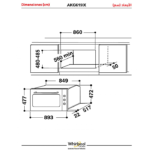 فرن كهربي ويرلبول بلت ان 90 سم مع شواية - إيطالي