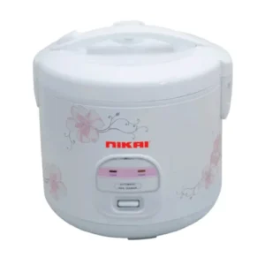 نيكاي قدر كهربائي لطهي الأرز 1.8 لتر - 640 وات -ابيض NR674N3