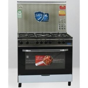 كروني فرن غاز 60*90 سم 5 شعلة أمان كامل - ستيل 11146