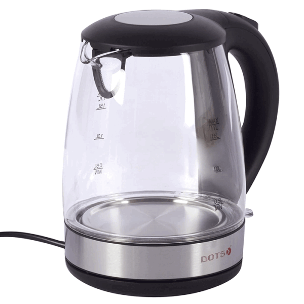 دوتس غلاية ماء لاسلكية 1.7 لتر - 2000 وات - زجاج KDG-008