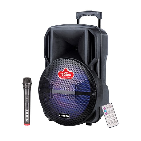 سماعة بلوتوث نيكاي ترولي بلوتوث- مايك - اسود