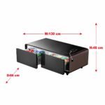 بانكول ثلاجة طاولة سمارت 130 لتر - خشبي SRD-130BL