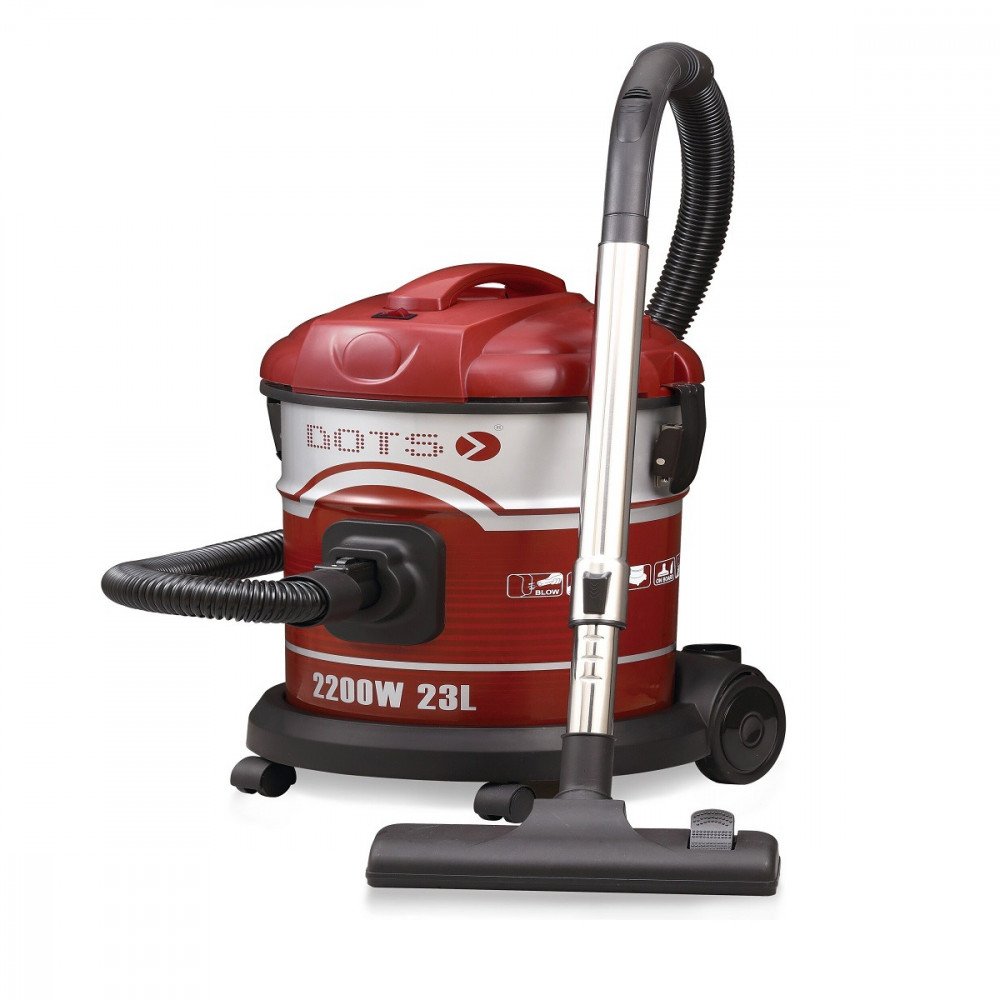 دوتس مكنسة برميل كهربائية 23 لتر 2200 وات - أحمر VD-216R