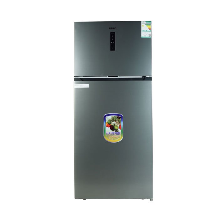 بيسك ثلاجة بابين 18.6 قدم - انفرتر - ستيل Brd-700his