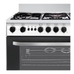 فرن غاز هاس 60*90 سم - 5 عيون - ستيل