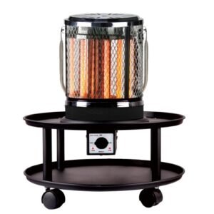 نيو هاوس دفاية كهربائية 2000 وات صحن مدور - اسود NW-B100