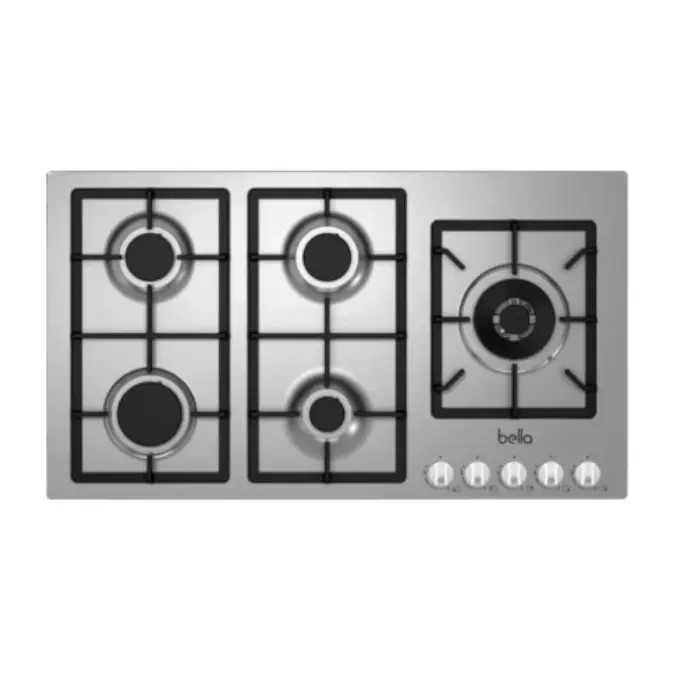 بيلا مسطح غاز 90سم-5 شعلات-ايطالي B91GX50H بيلا مسطح غاز