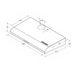 شفاط مطبخ اريستون بلت ان 90 سم - ستيل