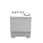 هايسنس غسالة حوضين 12 كيلو - أبيض WSCE121