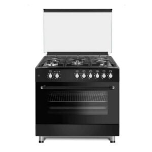 فريجيدير فرن غاز 60×90 سم-5 عيون-أمان كامل-أسود FNGJ90JGZP