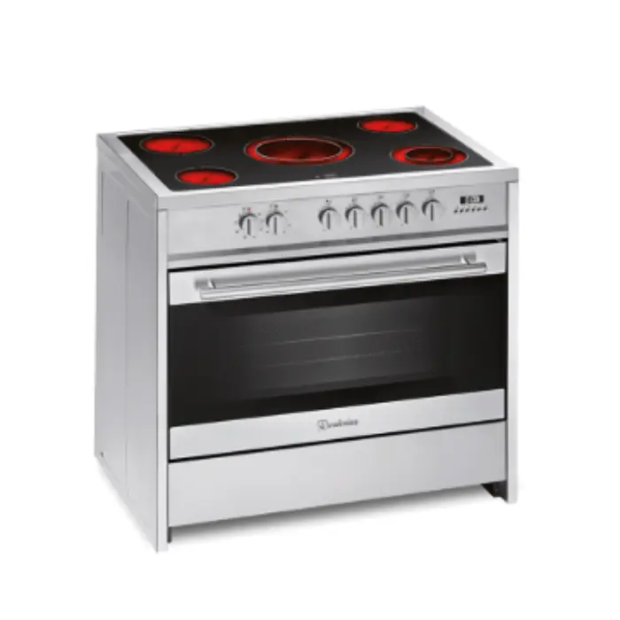 ميرليس فرن كهرباء 90*60 سم – 5 شعلات – ستيل E 912 X ميرليس فرن كهرباء