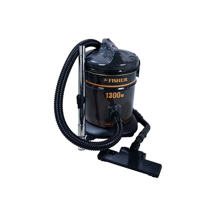 فيشر مكنسة برميل كهربائية 13 لتر 1300 وات – أسود BSC-1300- فيشر مكنسة برميل