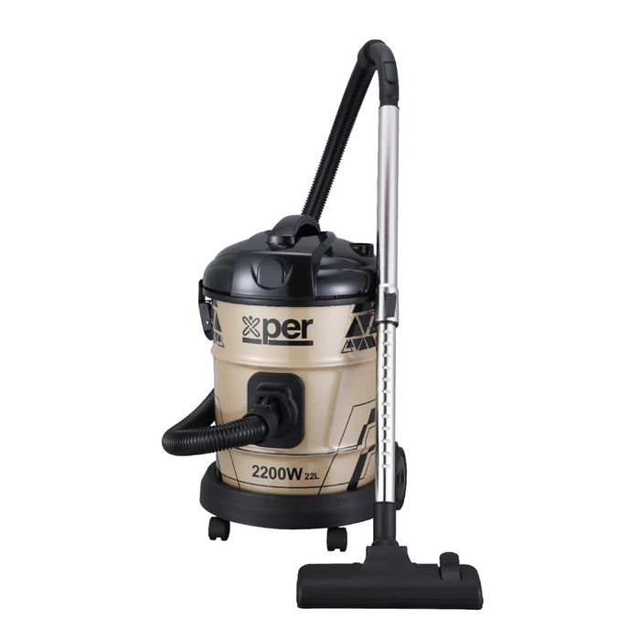 اكسبير مكنسة كهرباء برميل 22 لتر – أسود *ذهبي XPVC-22W22L-23 اكسبير مكنسة كهرباء