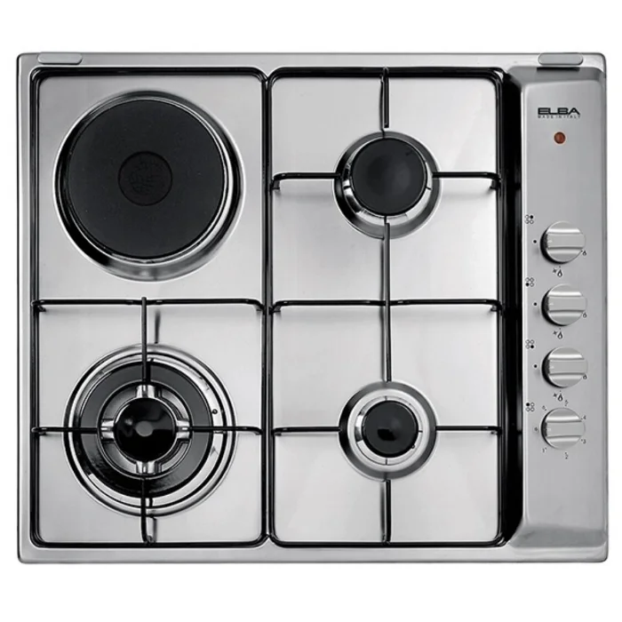 البا مسطح بلت ان غاز وكهرباء 60 سم ستيل – إيطالي ASENS60-310XD البا مسطح بلت ان