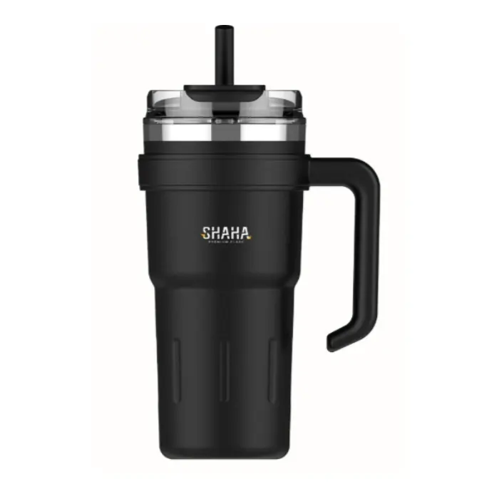 شاها حافظ للحرارة مع شفاط 780 مل - أسود 311115117 شاها حافظ للحرارة