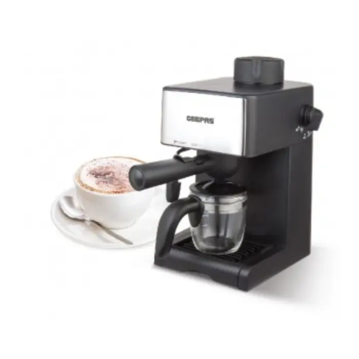 geepas ماكينة آلة صنع كابوتشينو 240 مل- 800 وات GCM6109 geepas ماكينة