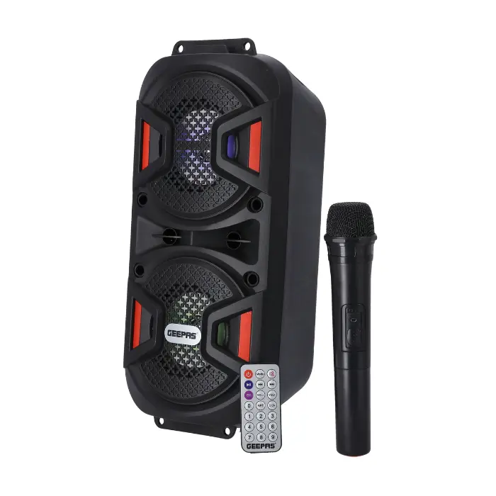 جيباس مكبر صوت محمول بلوتوث قابل لاعادة الشحن - أسود GMS11187 جيباس مكبر صوت