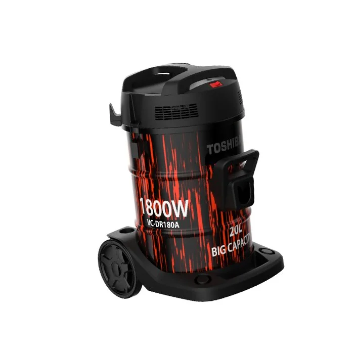توشيبا مكنسة كهربائية برميل 1800وات – أحمر/ أسود VC-DR180ABF(R) توشيبا مكنسة كهربائية
