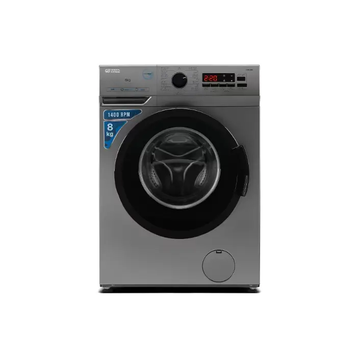 جنرال سوبريم غسالة فتحة امامية 8 كيلو - فضي GSFLN80 جنرال سوبريم غسالة فتحة امامية